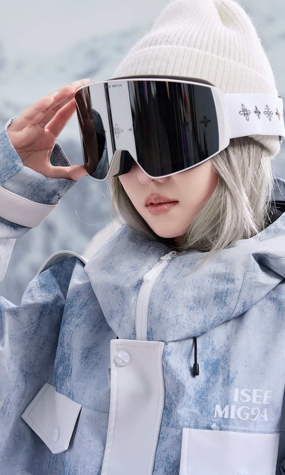 ISEE MIGGA Laser Printed Snow Goggles