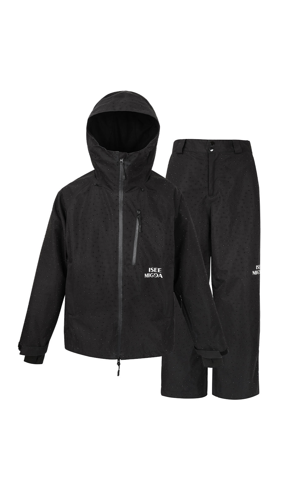 ISEE MIGGA Children's Diamond Black Warrior Ski Suit