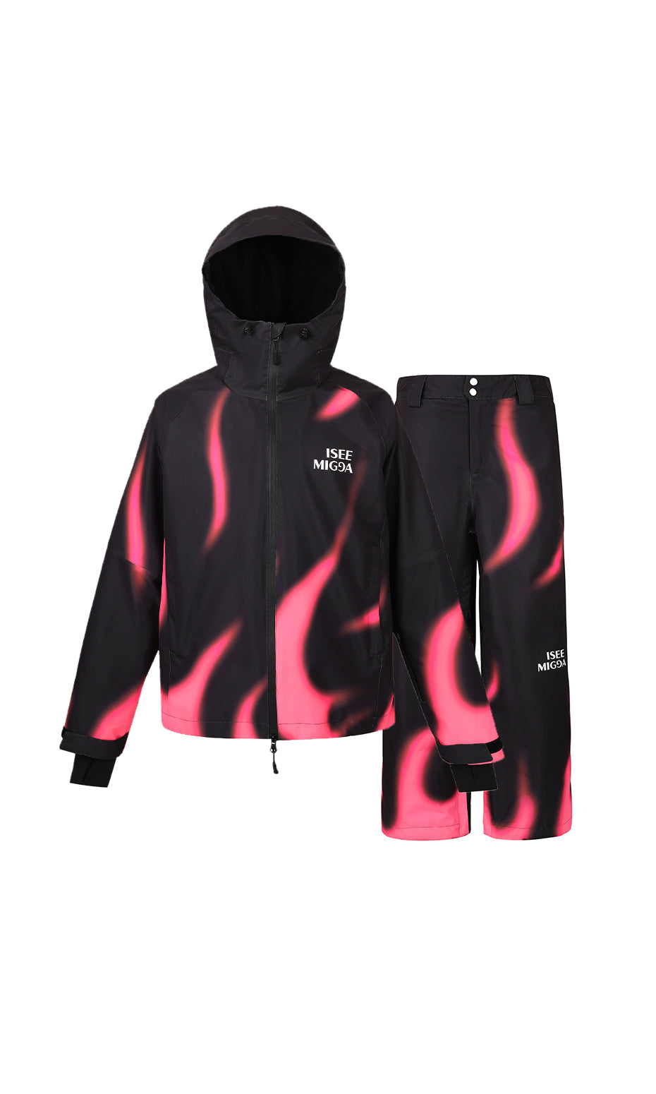 ISEE MIGGA Pink Flame Ski Suit