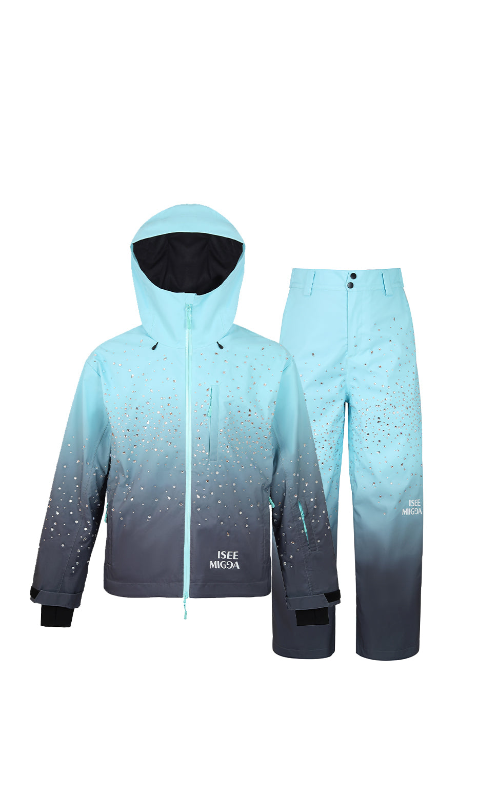 ISEE MIGGA Children's Secret Ski Suit in Ocean Blue