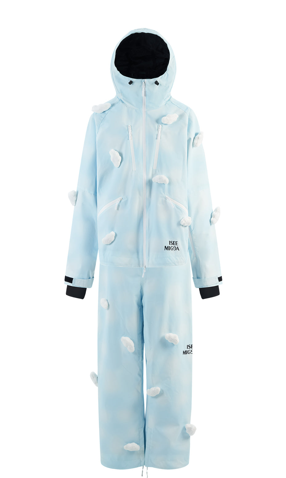 ISEE MIGGA Blue 3D Luminous Cloud Ski Suit