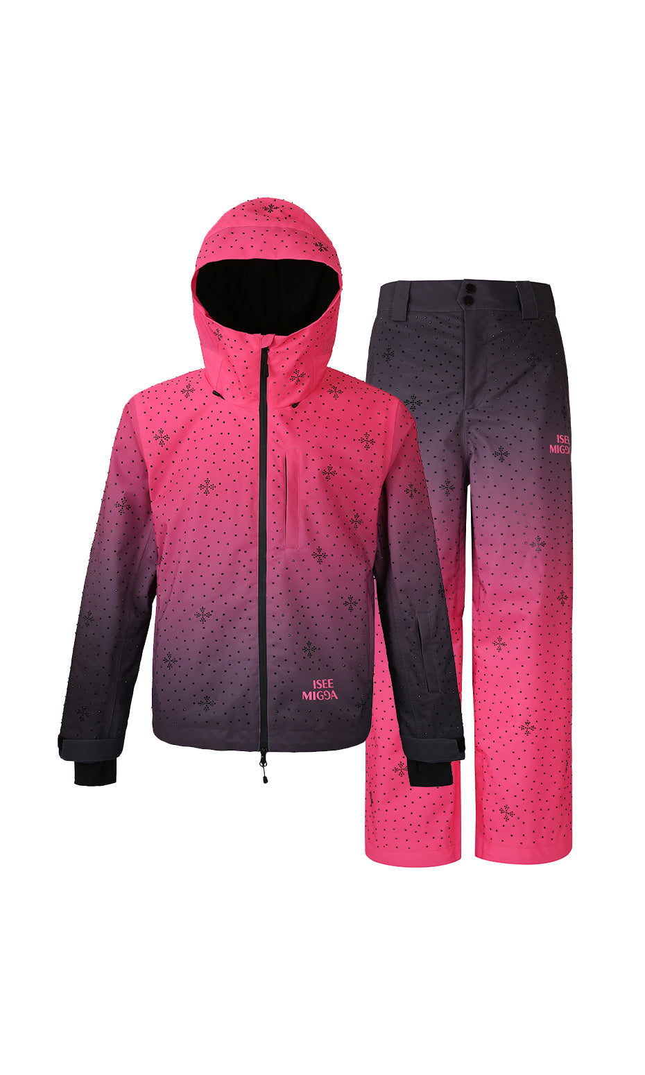 ISEE MIGGA Shadow Barbie Cross Diamond Ski Suit