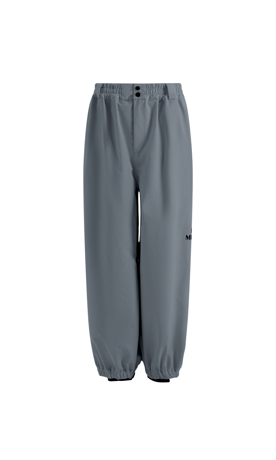 ISEE MIGGA Black Tortoise Grey Wide-Leg Pants