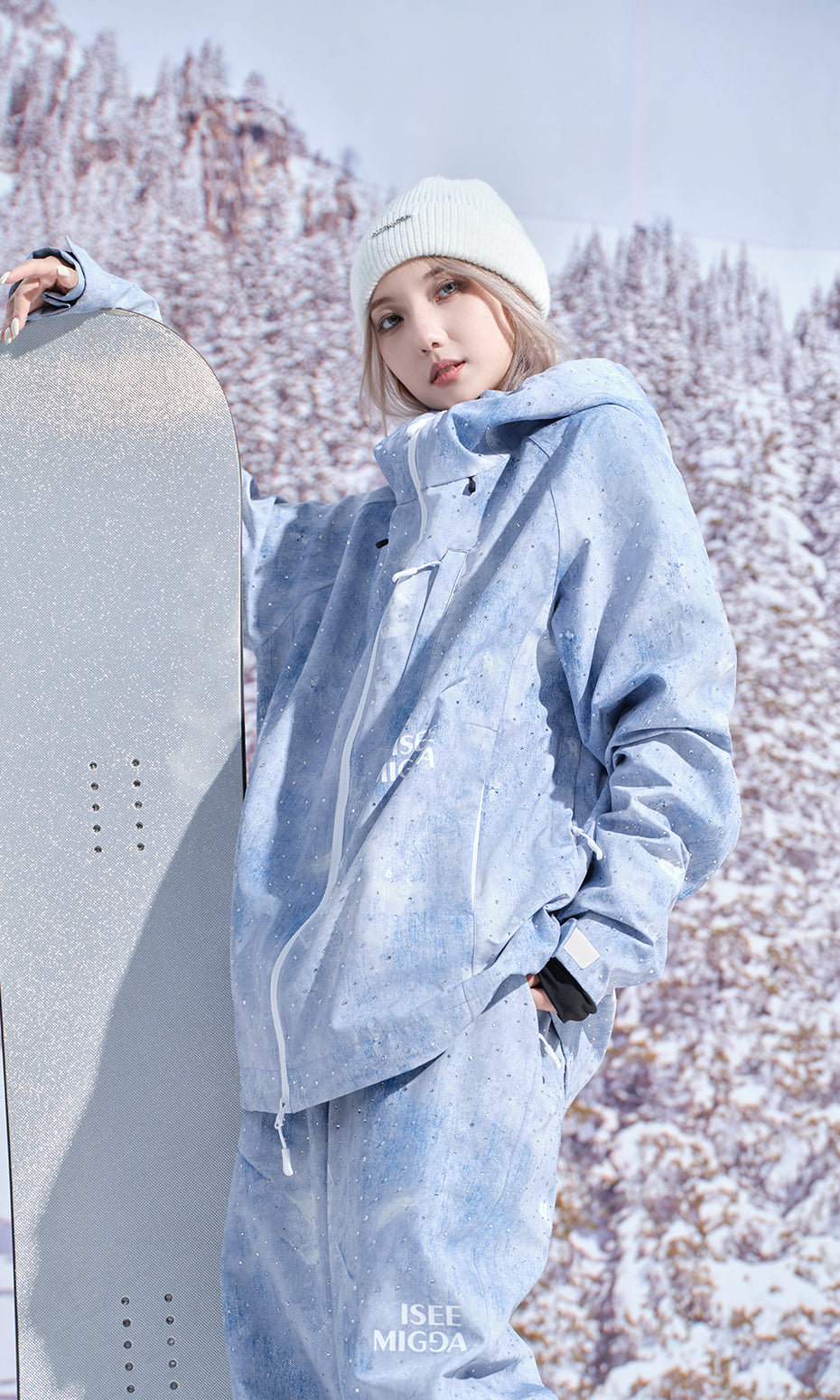 ISEE MIGGA Diamond Denim Ski Suit