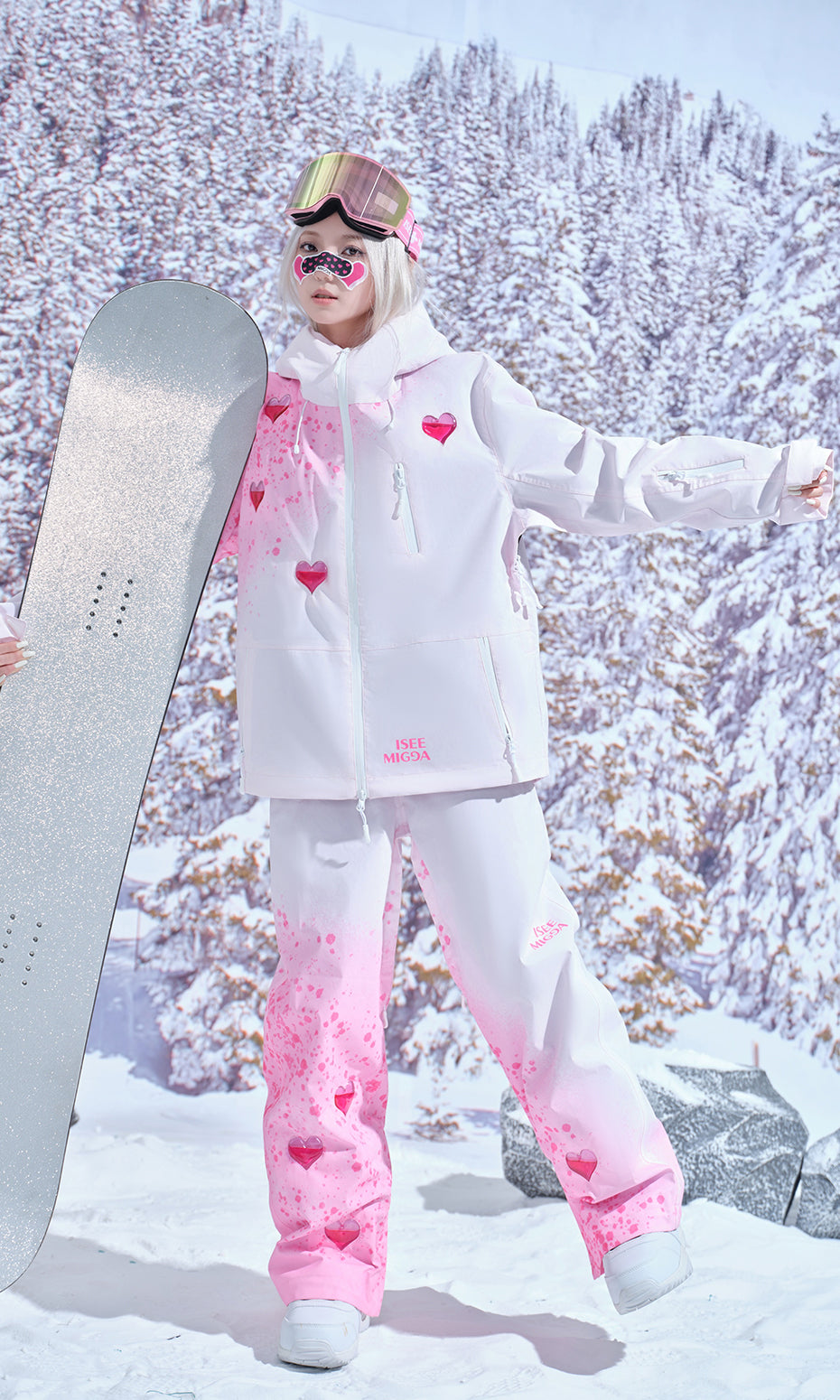 ISEE MIGGA Fluid Heart Ski Suit