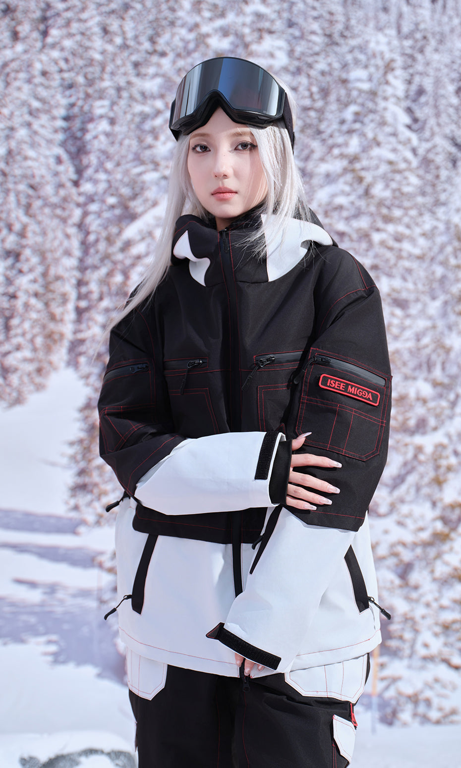 ISEE MIGGA Vinyl Record Ski Suit
