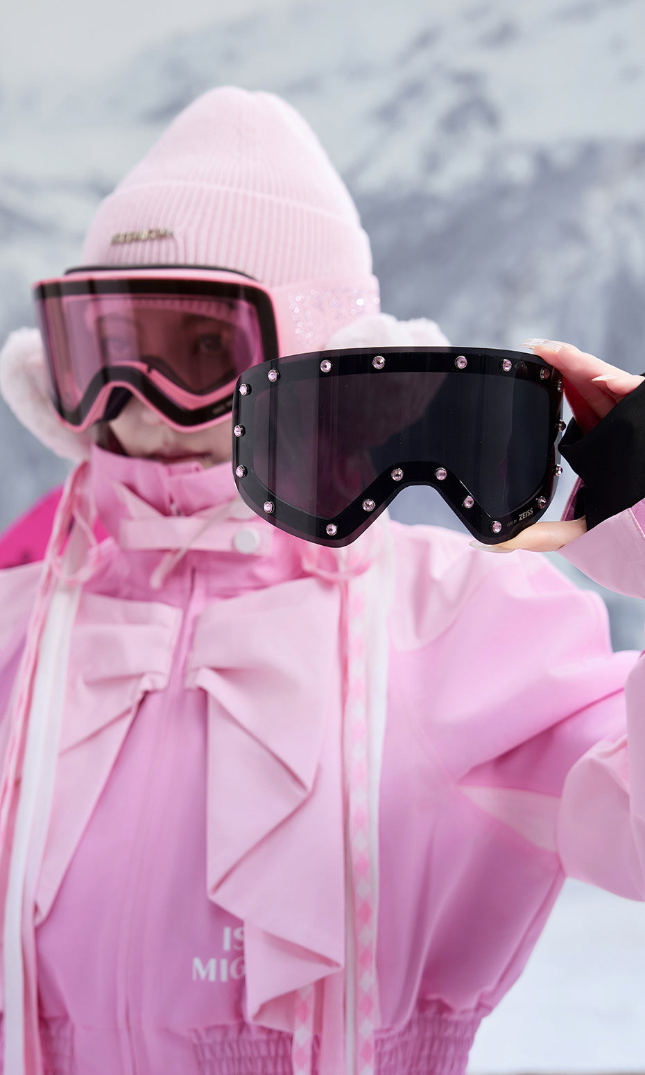 Zeiss diamantbesatte snøbriller
