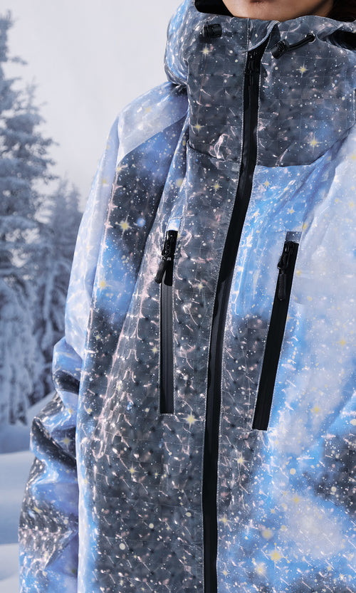 ISEE MIGGA 3D Naked Starry Sky Ski Suit