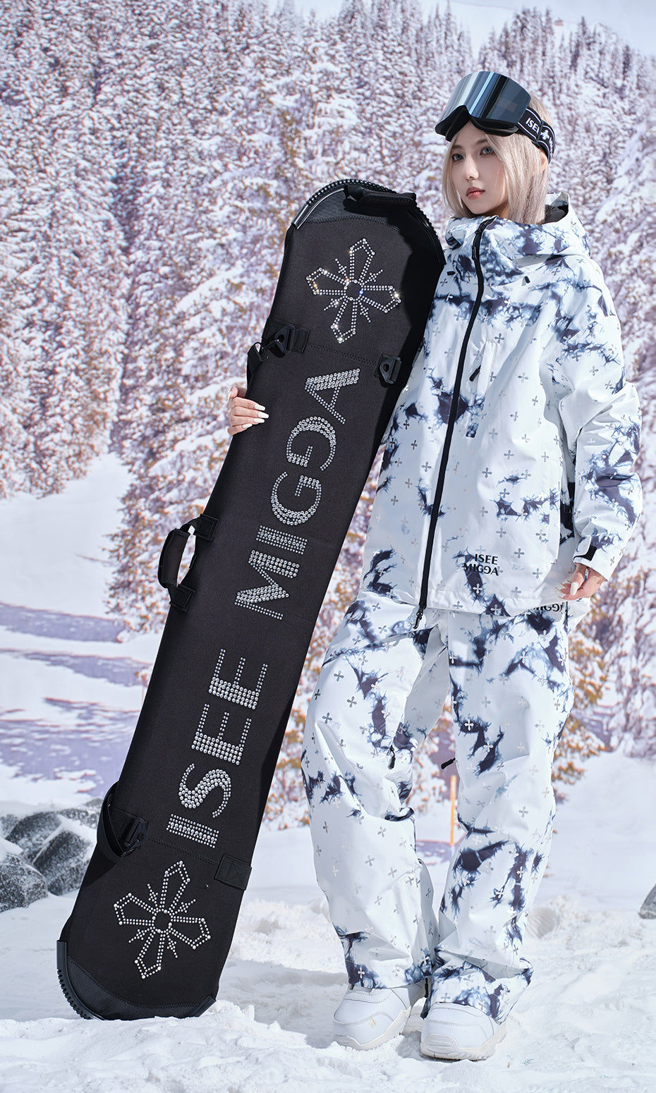 ISEE MIGGA Snowboard Travel Bags with Diamond
