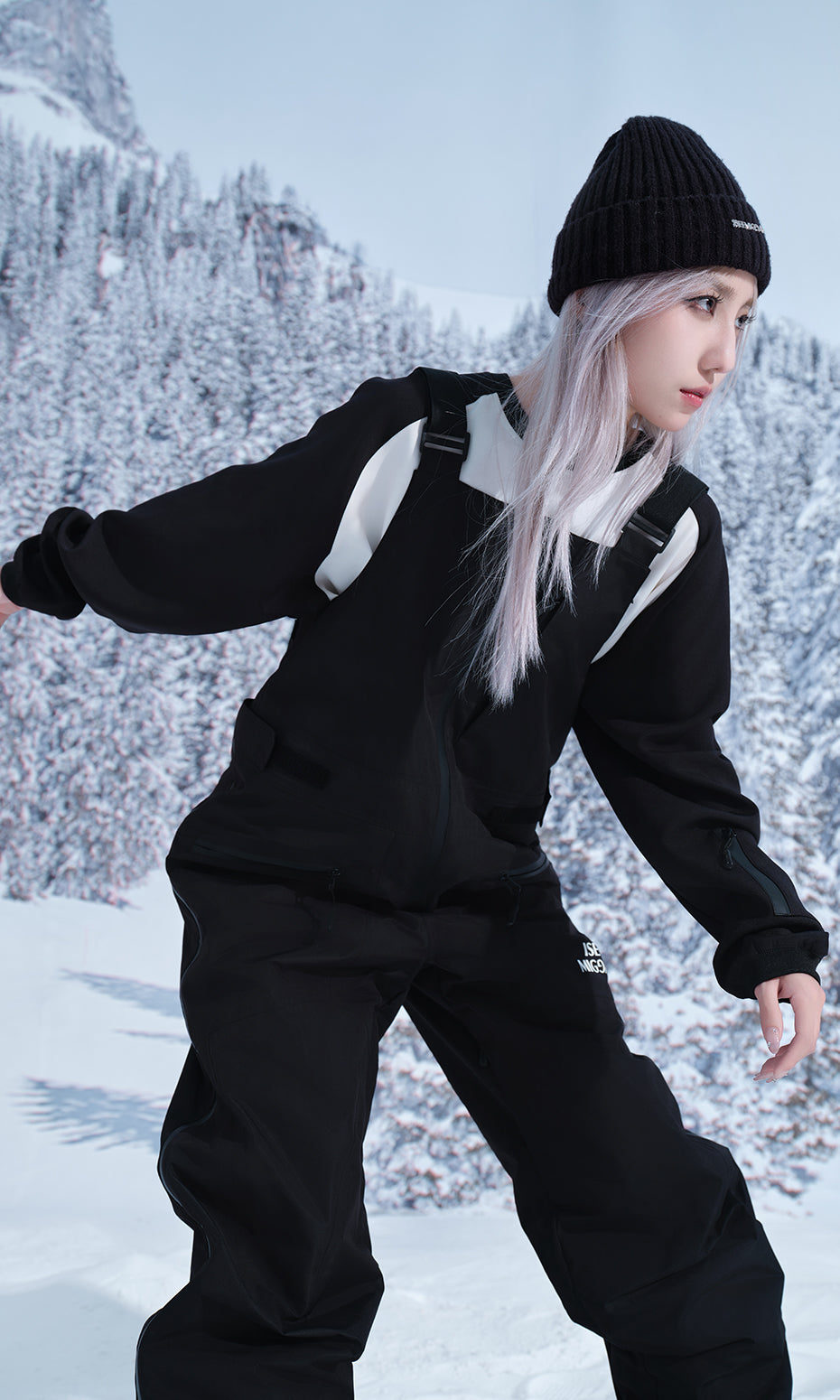 ISEE MIGGA Shadow Black Basic Overalls