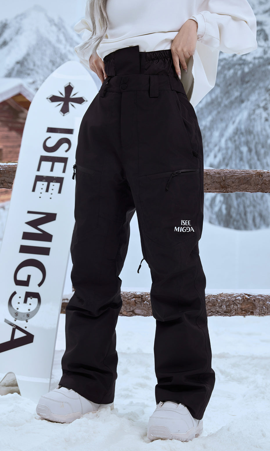 ISEE MIGGA Shadow Black Basic Ski Pants
