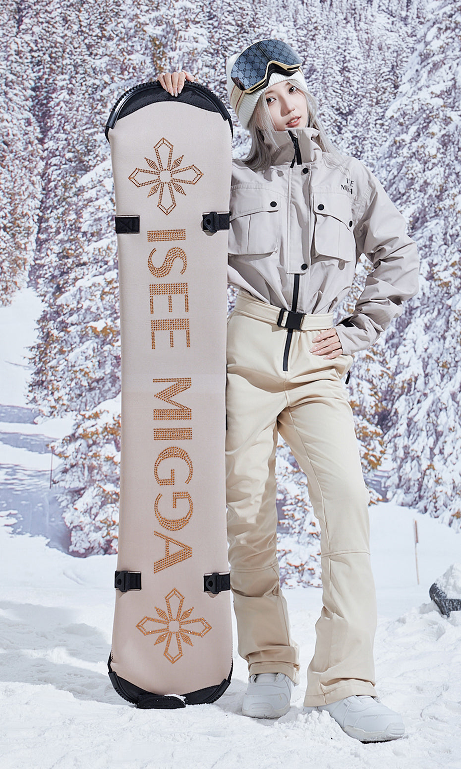 ISEE MIGGA Snowboard Travel Bags with Diamond