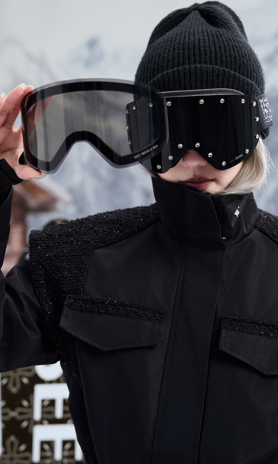 Zeiss diamantbesatte snøbriller