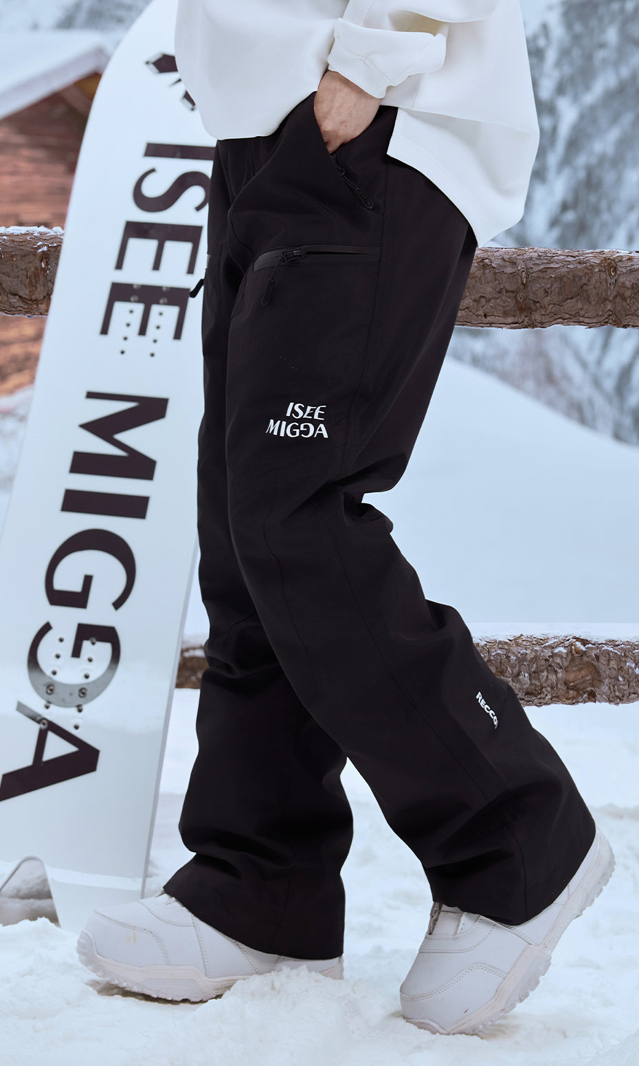 ISEE MIGGA Shadow Black Basic Ski Pants