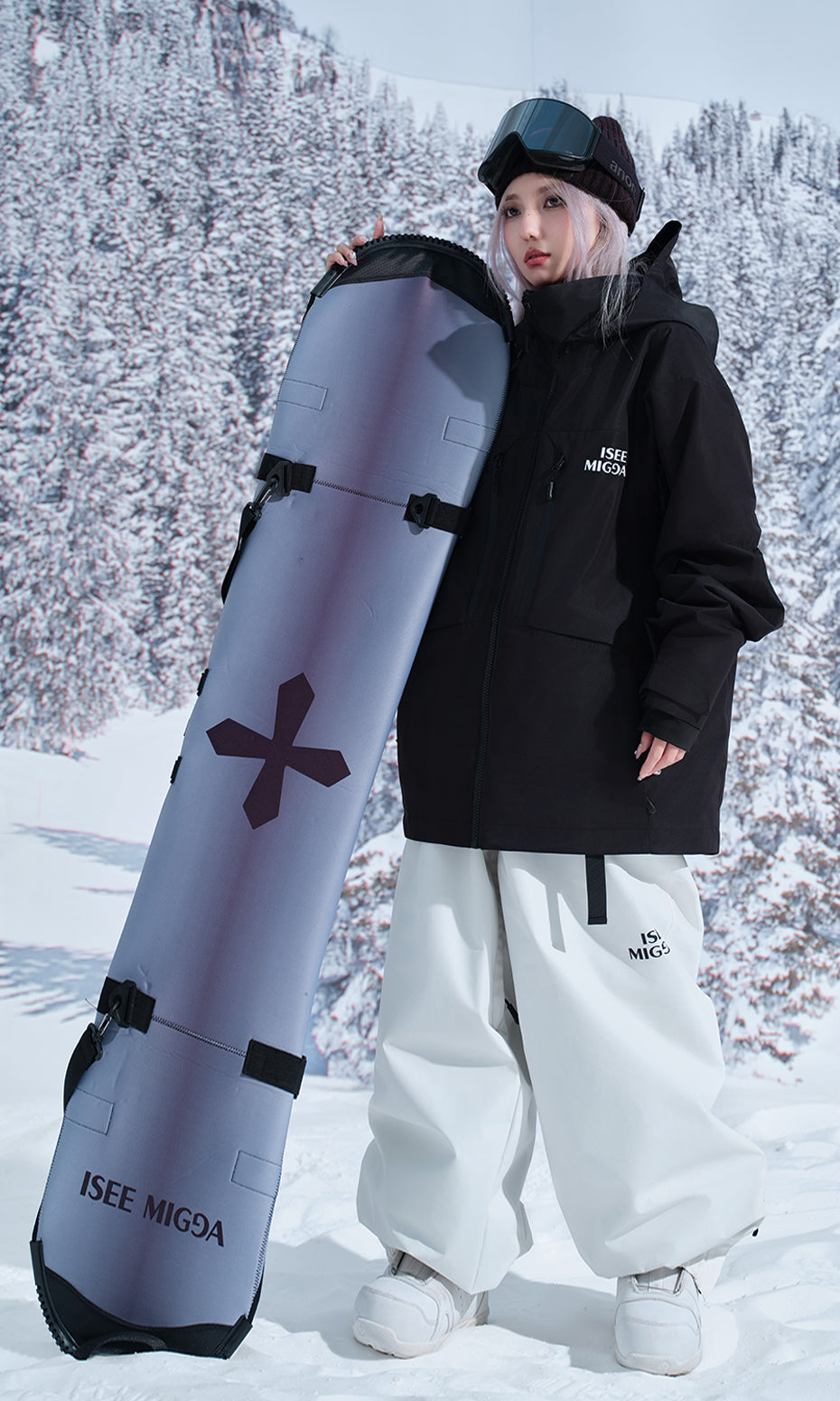 IseeMigga Snowboard Reisevesker