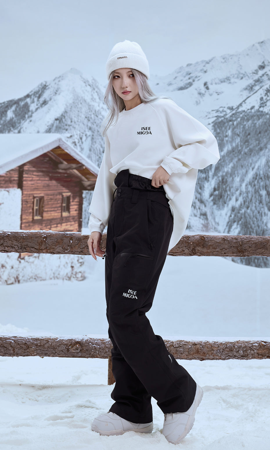 ISEE MIGGA Shadow Black Basic Ski Pants