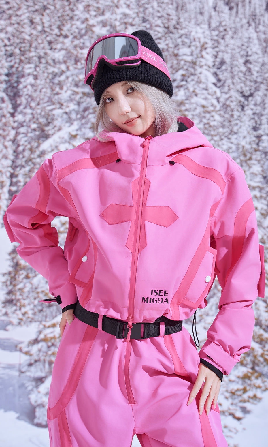 ISEE MIGGA Snowy Powder Shadow Ski Suit