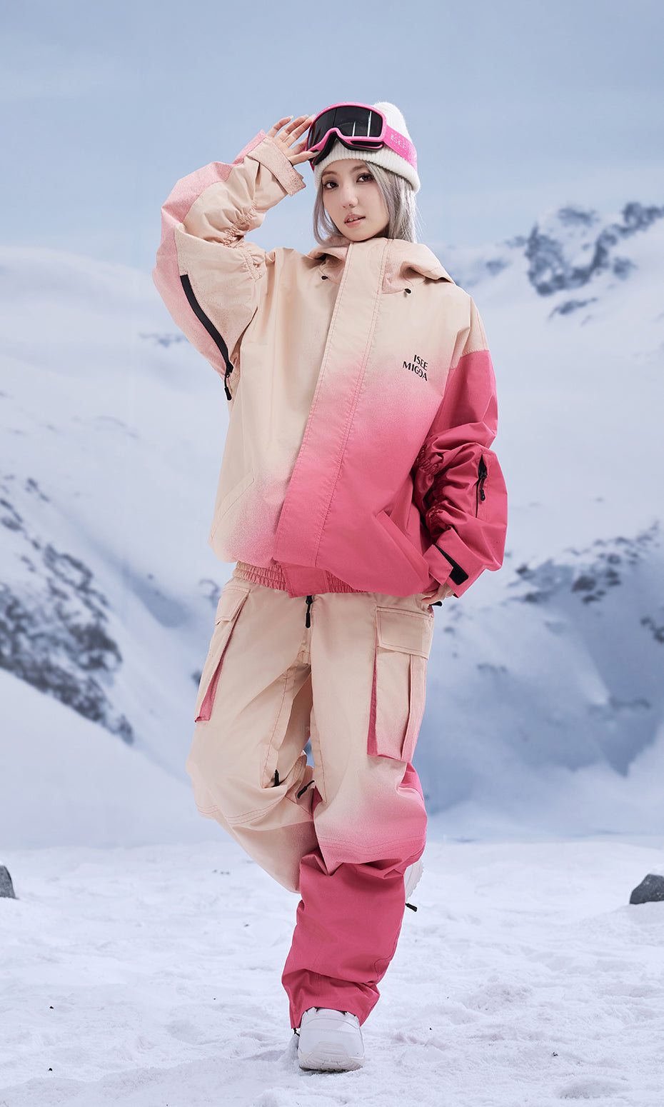 ISEE MIGGA Sweetheart Guava Ski Suit