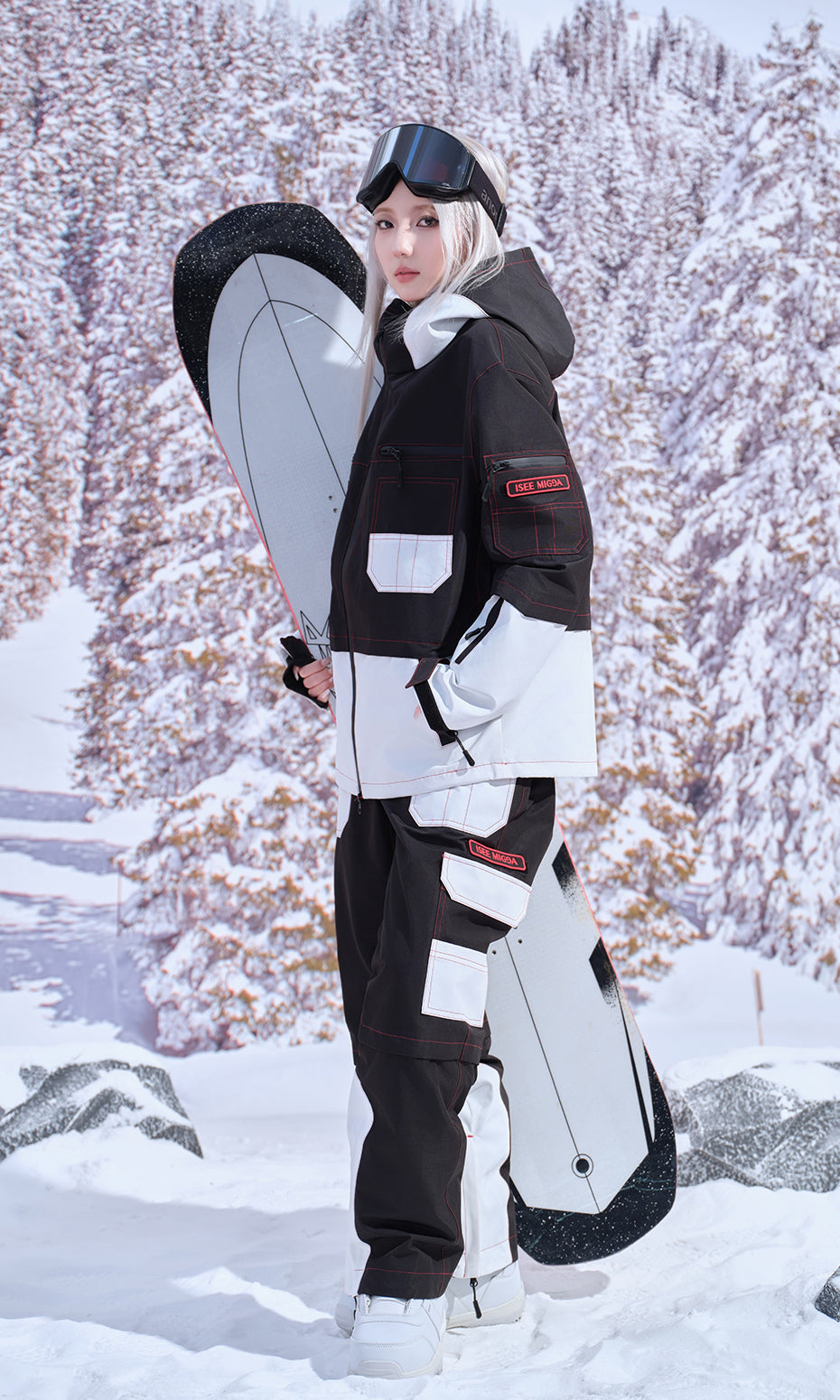 ISEE MIGGA Vinyl Record Ski Suit