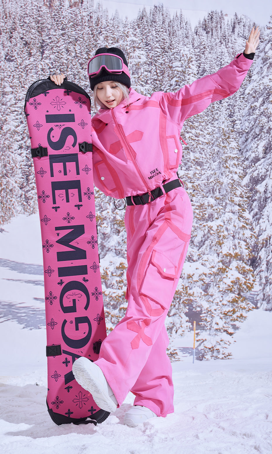 ISEE MIGGA Snowy Powder Shadow Ski Suit