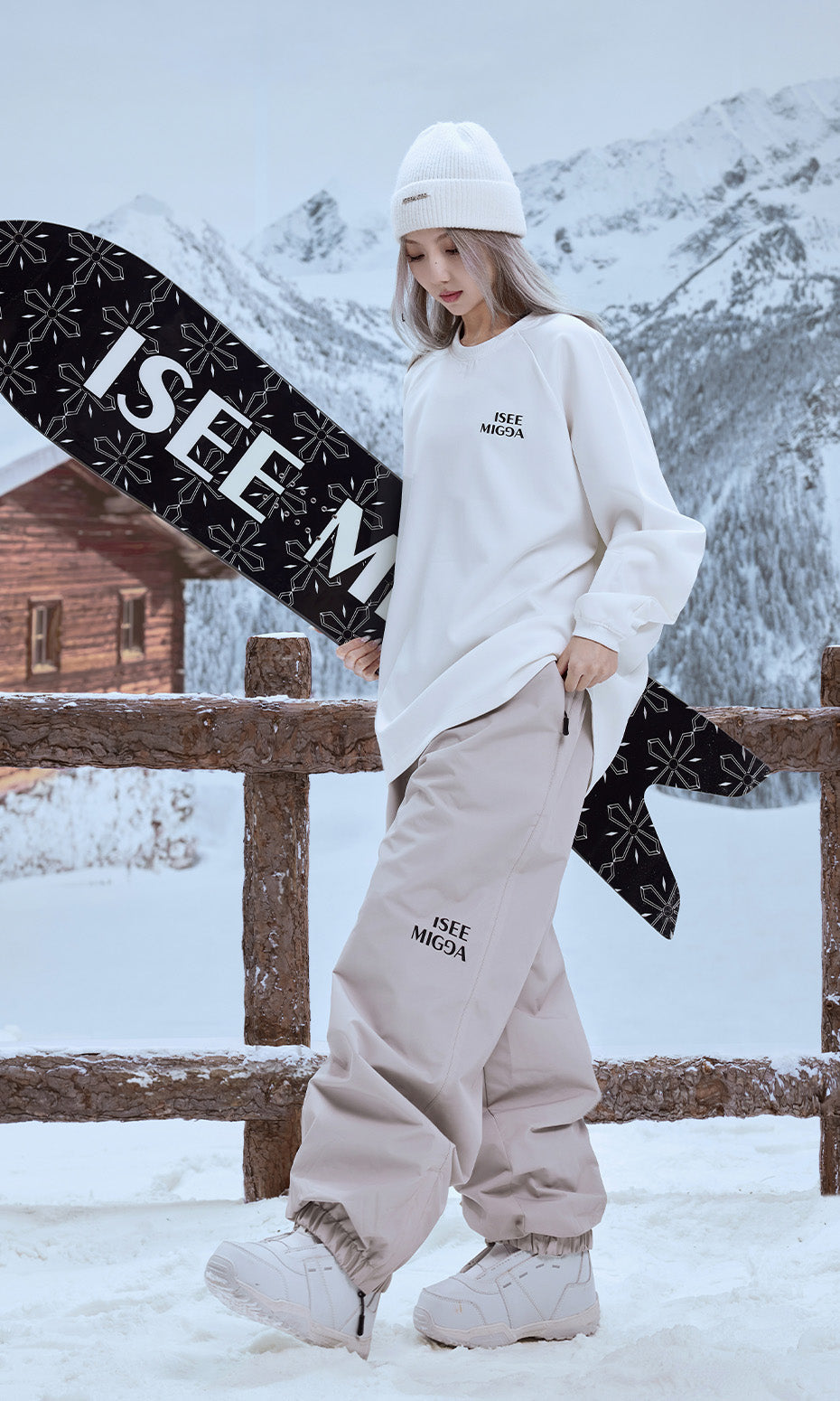 ISEE MIGGA Coffee-Colored Wide-Leg Pants