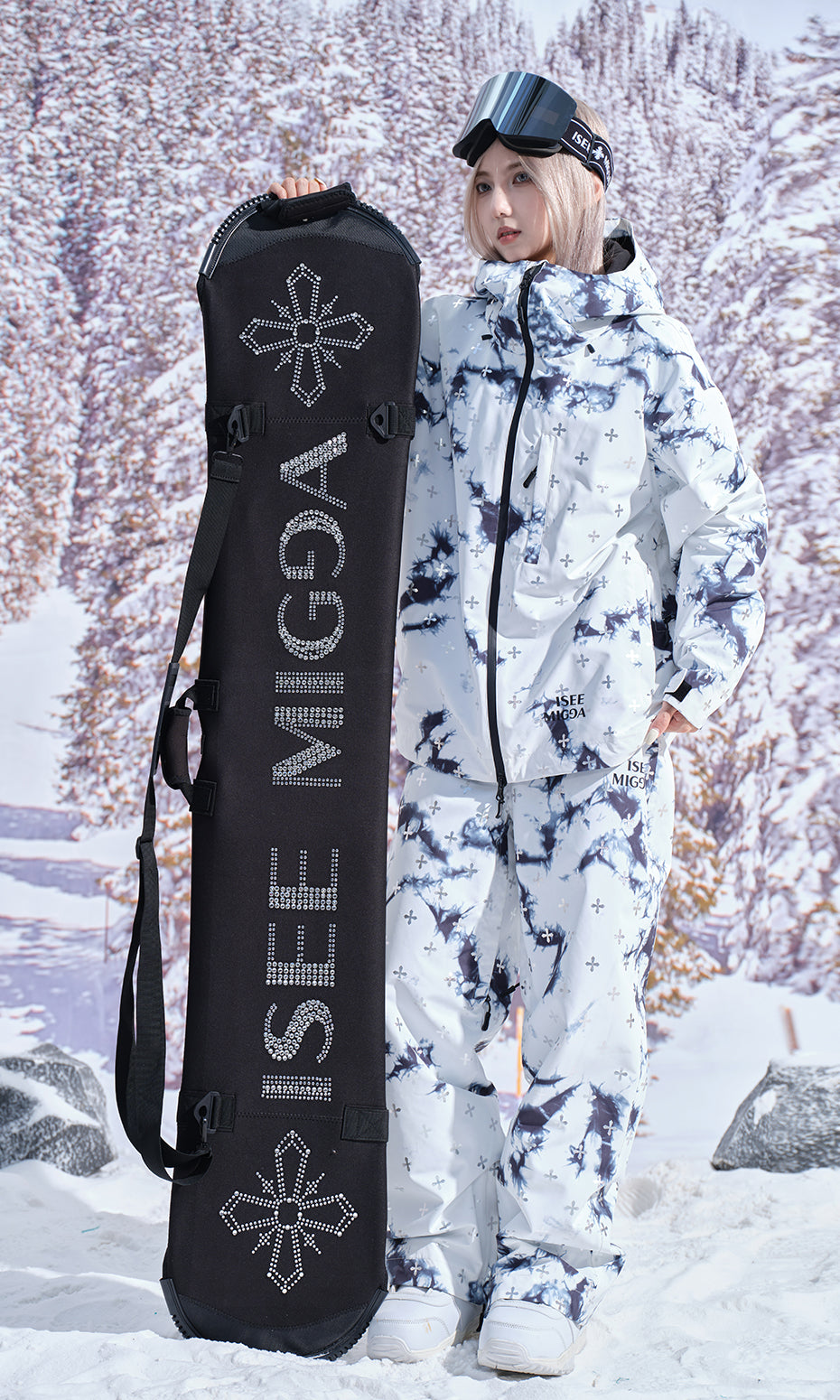 ISEE MIGGA Snowboard Travel Bags with Diamond