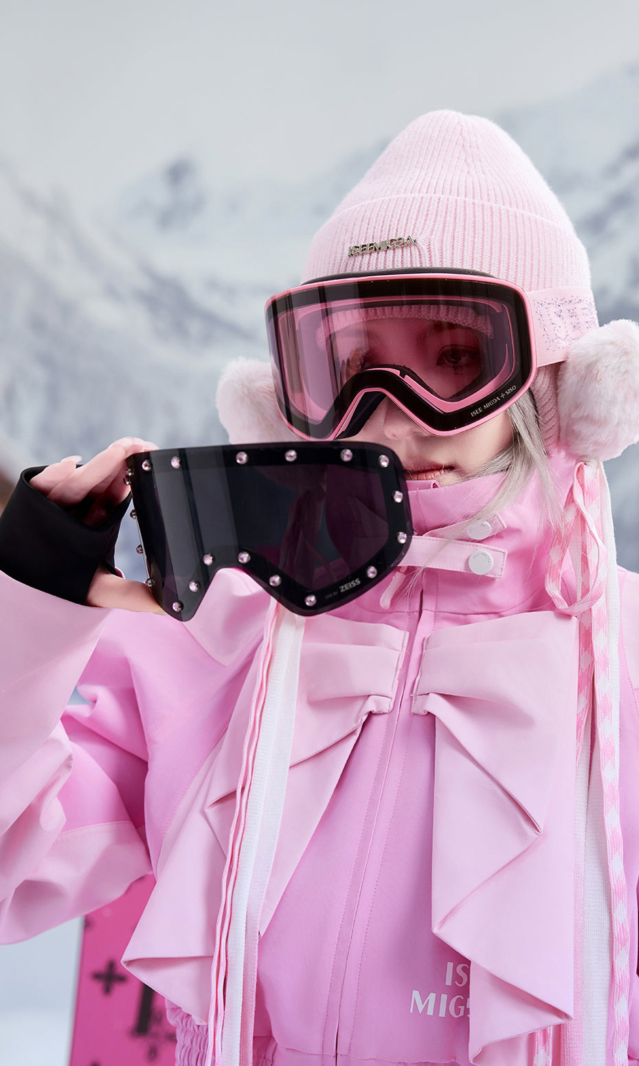 Zeiss diamantbesatte snøbriller