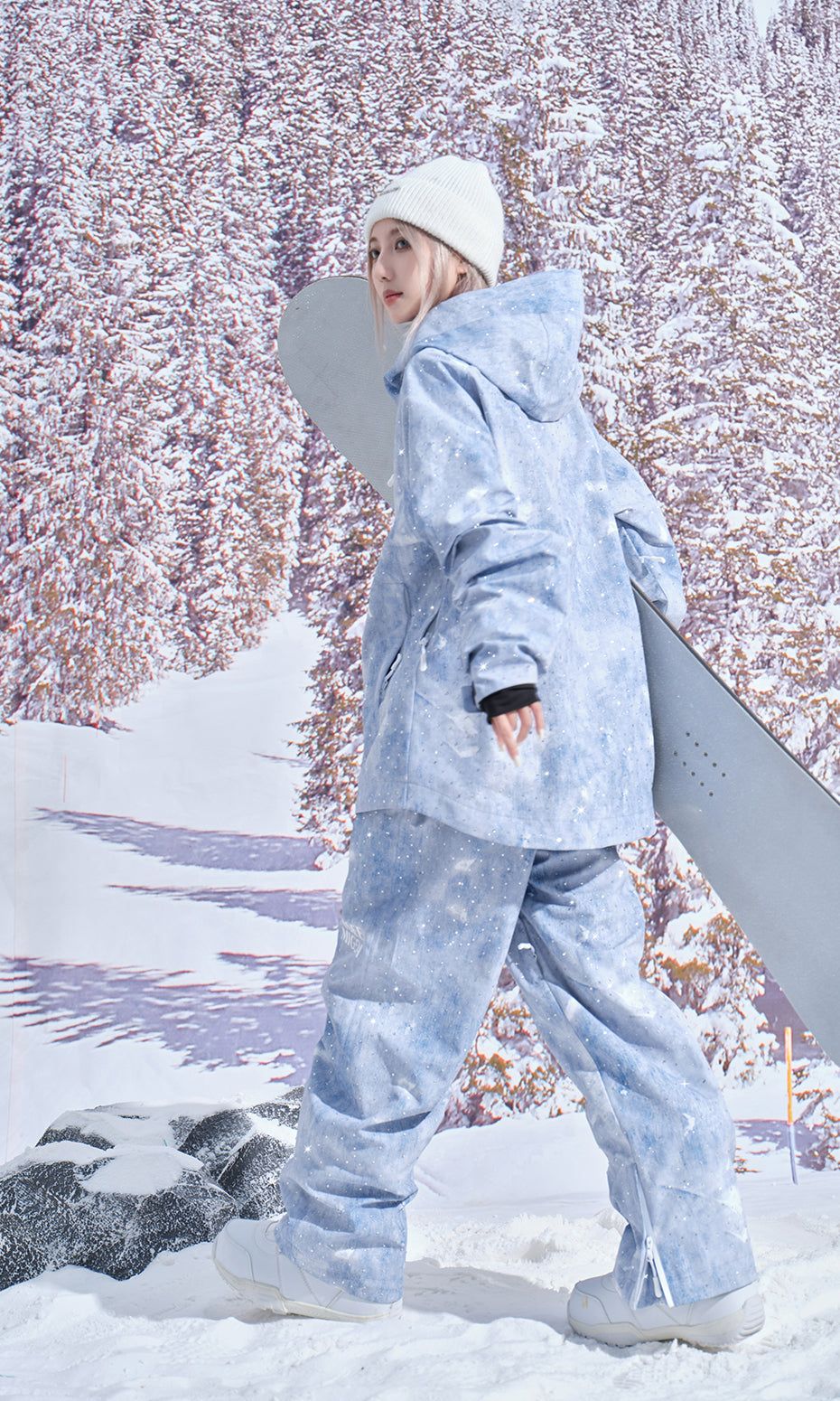 ISEE MIGGA Diamond Denim Ski Suit