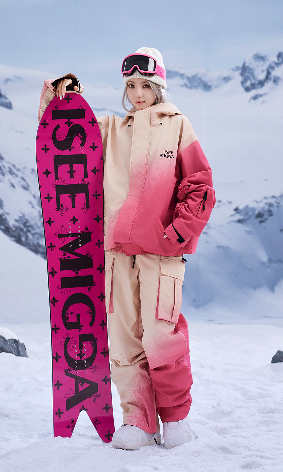 ISEE MIGGA Sweetheart Guava Ski Suit