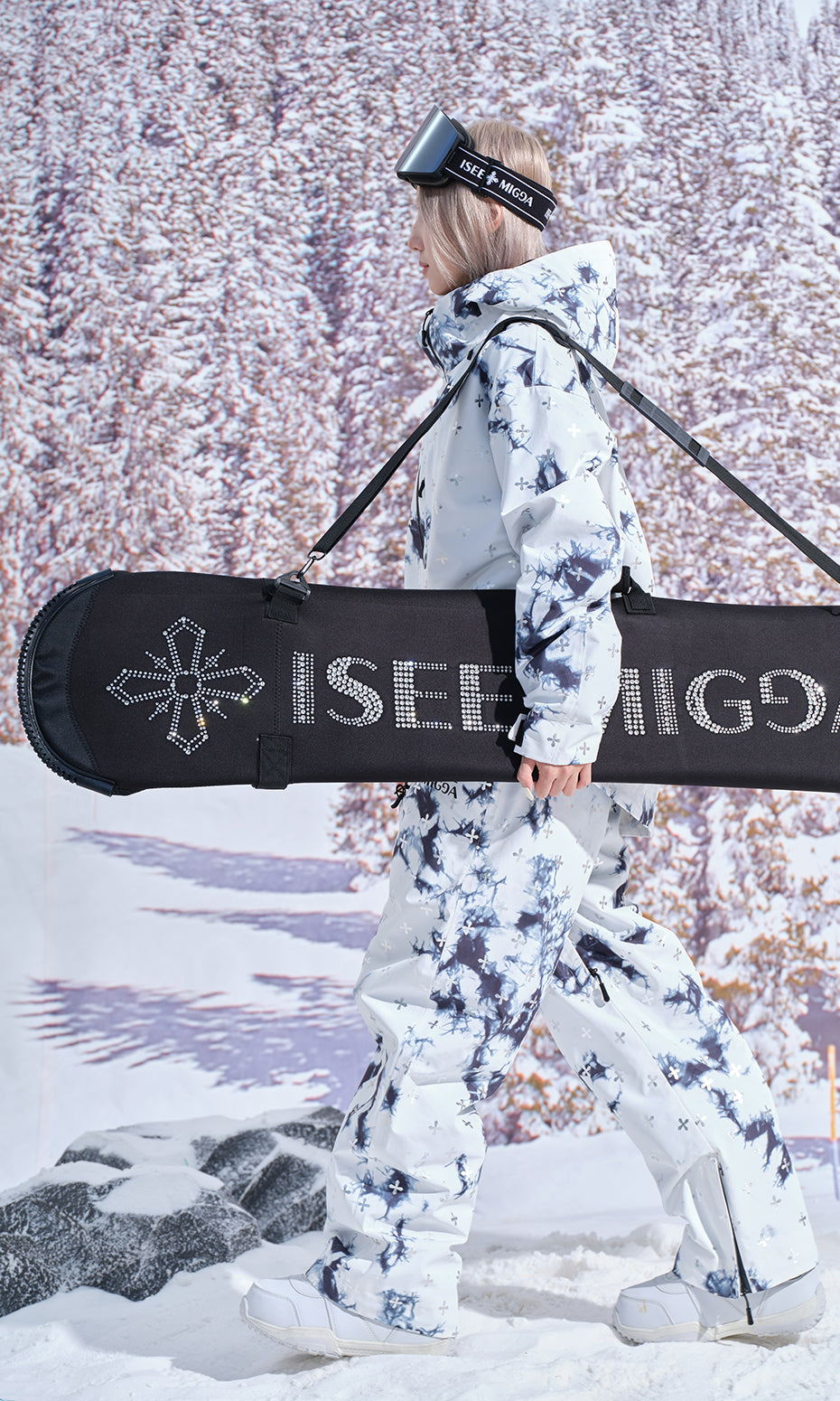 ISEE MIGGA Snowboard Travel Bags with Diamond