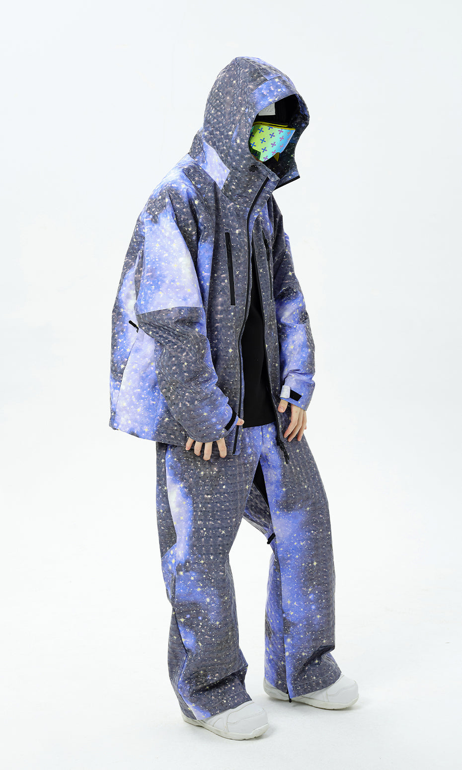 ISEE MIGGA 3D Naked Starry Sky Ski Suit