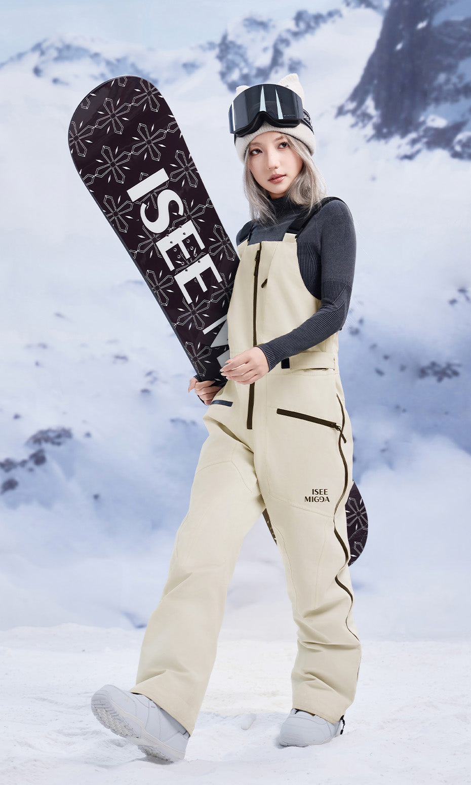 ISEE MIGGA Basic Coffee-Colored Basic Overalls
