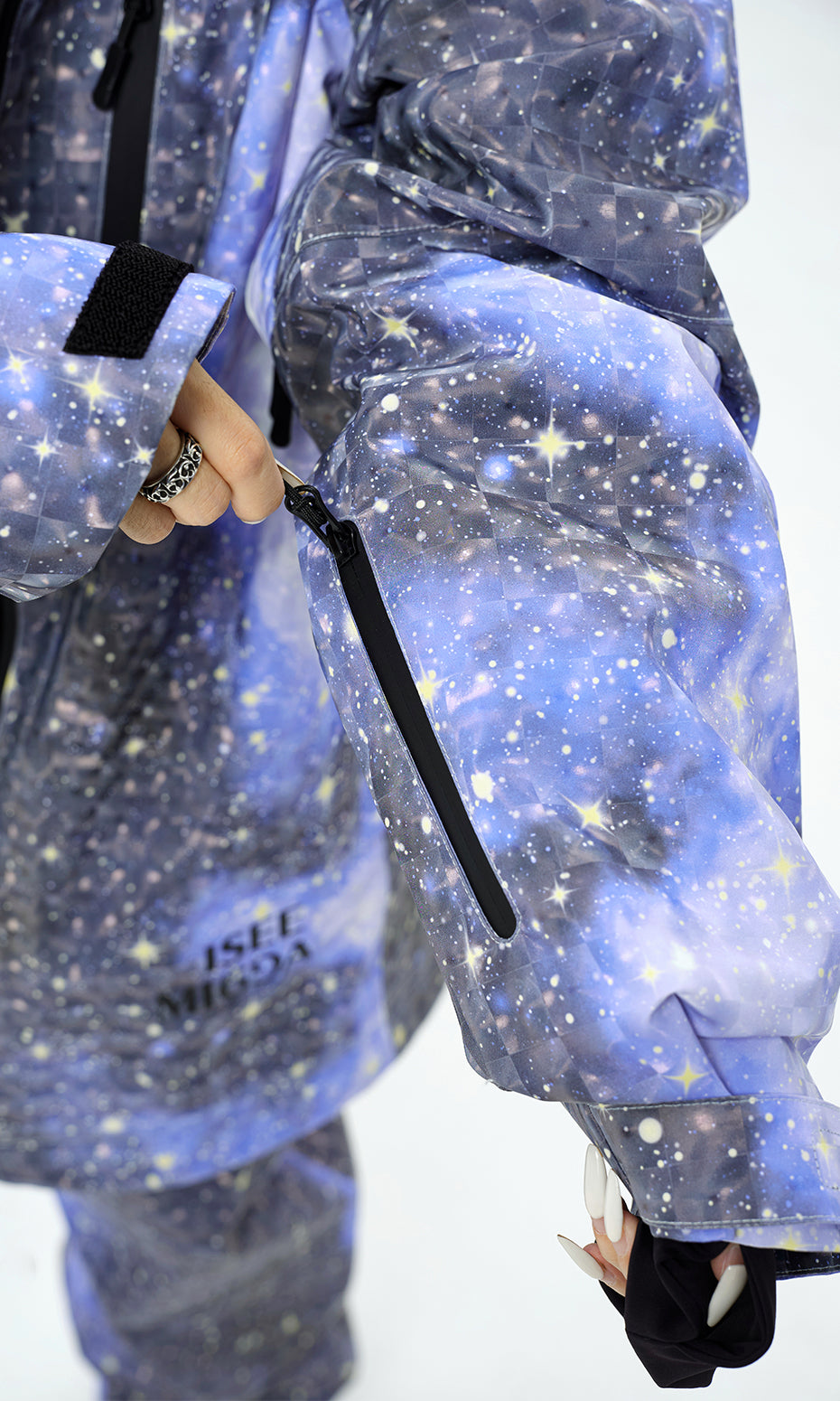 ISEE MIGGA 3D Naked Starry Sky Ski Suit