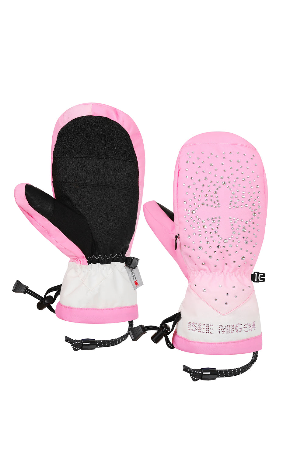 ISEE MIGGA Cross Rhinestone Gloves