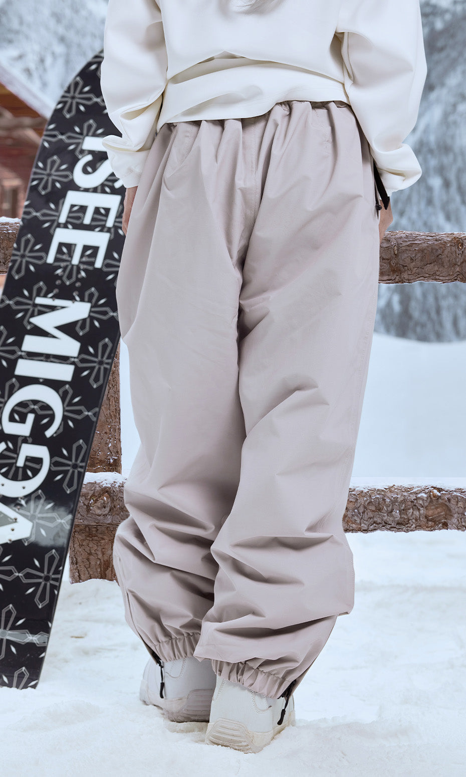 ISEE MIGGA Coffee-Colored Wide-Leg Pants