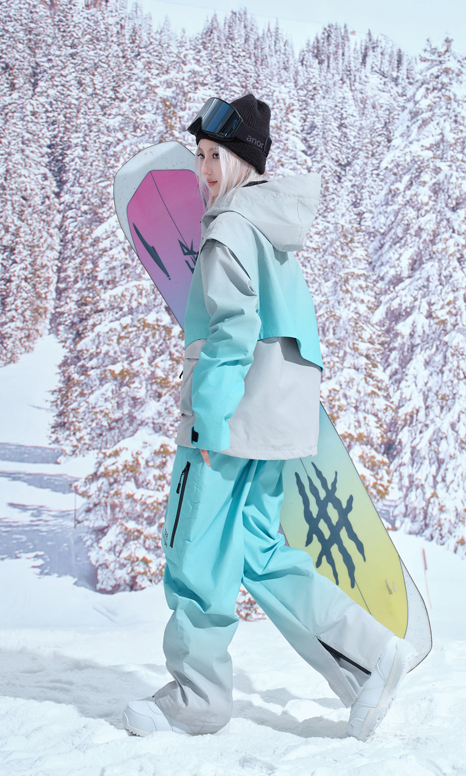 ISEE MIGGA Green Tone Mint Ski Suit