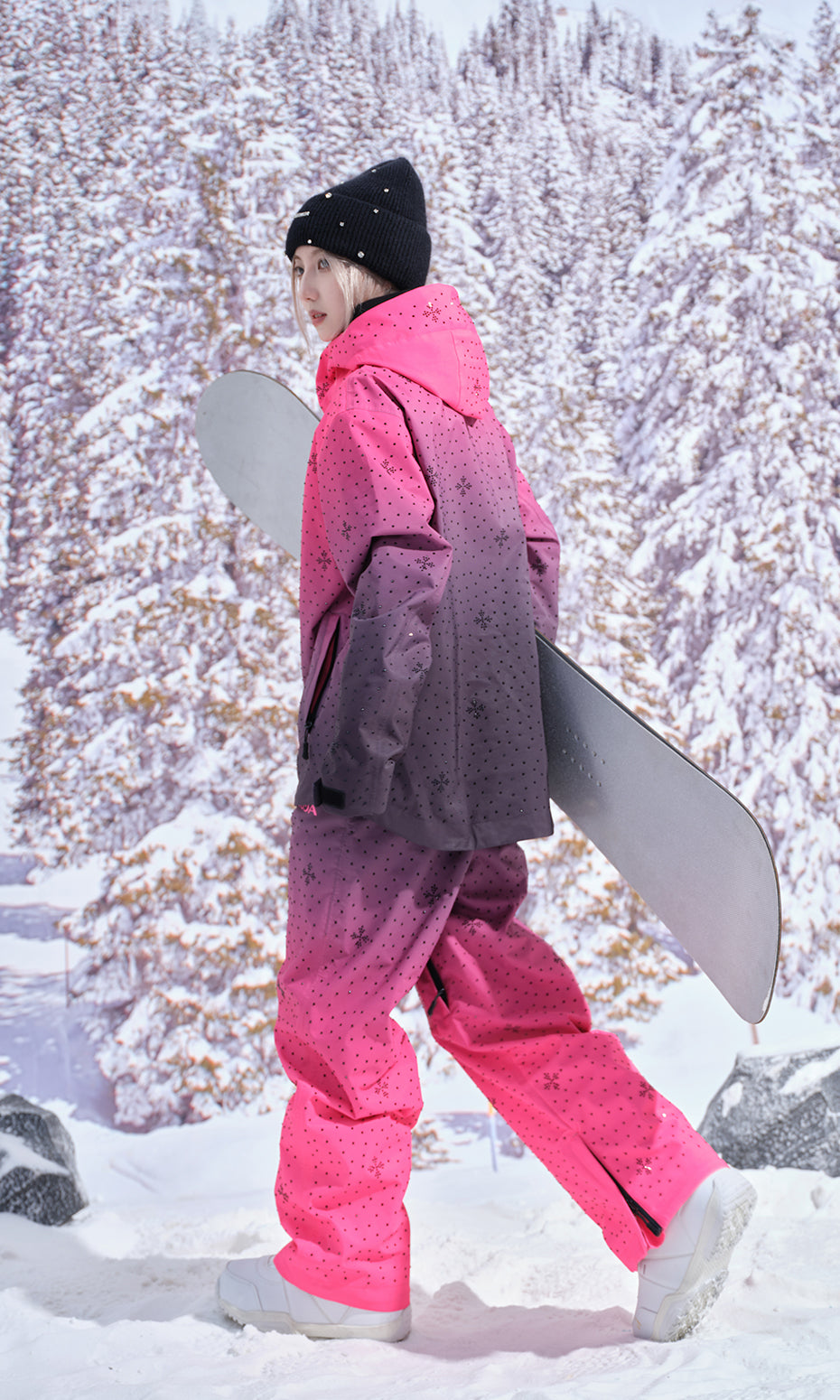 ISEE MIGGA Shadow Barbie Cross Diamond Ski Suit